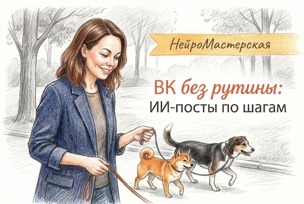 m.vk.com без рутины: ИИ-чат GPT для постов по шагам