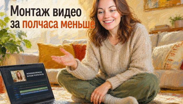 автоматический монтаж видео нейросеть: 3 шага к ролику