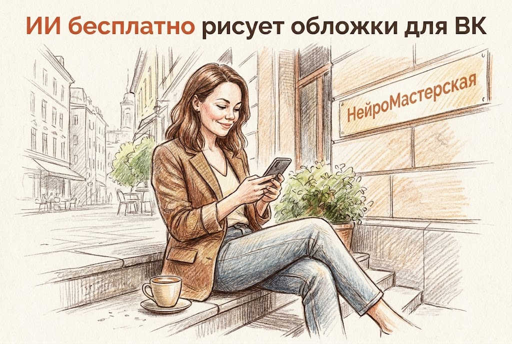 Нейросеть для изображений: ИИ бесплатно рисует обложки ВК
